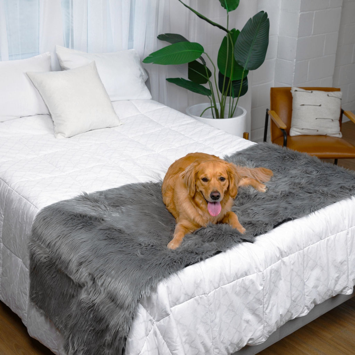 PupProtector™ Waterproof Bed Runner - Charcoal Grey product image