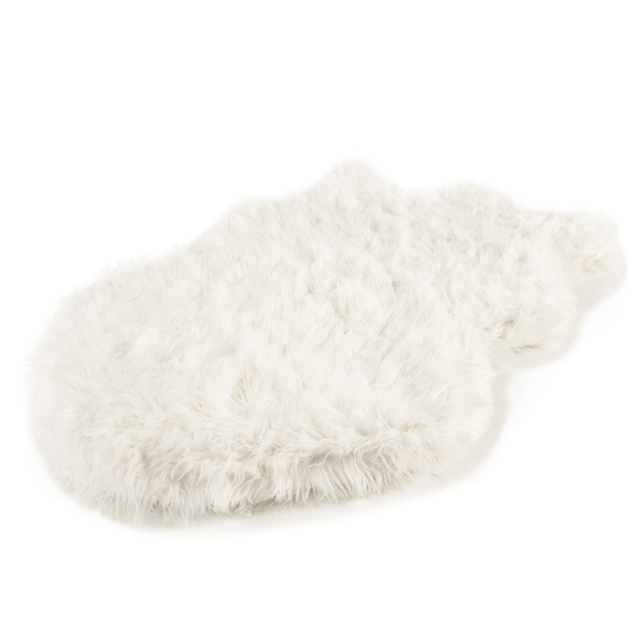 PupRug by Paw.com® Faux Fur Orthopedic Dog Bed - Curve Polar White image 5