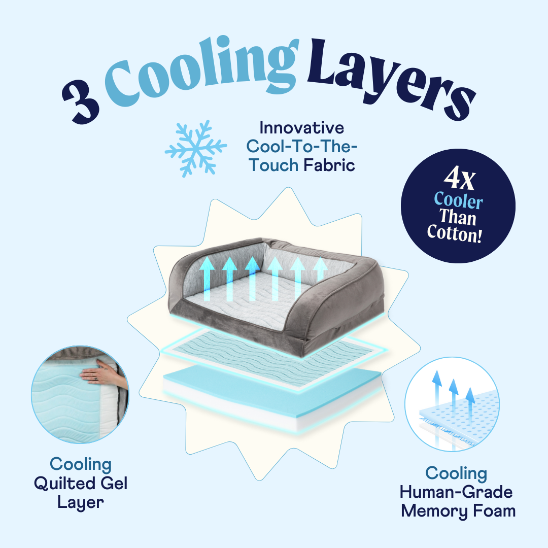 PupChill™ Cooling Bolster Dog Bed image 3