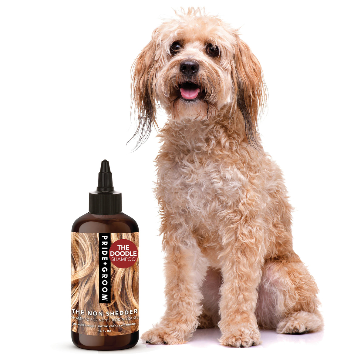 Pride + Groom THE NON SHEDDER Dog Shampoo — Hydrating, Detangling, Hypoallergenic Formula image 4