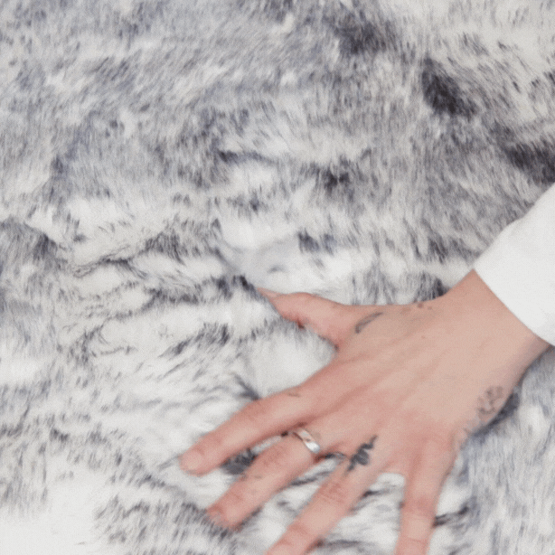 PupRug® Luxe Faux Fur Orthopedic Dog Bed - Ultra Plush Arctic Fox image 4