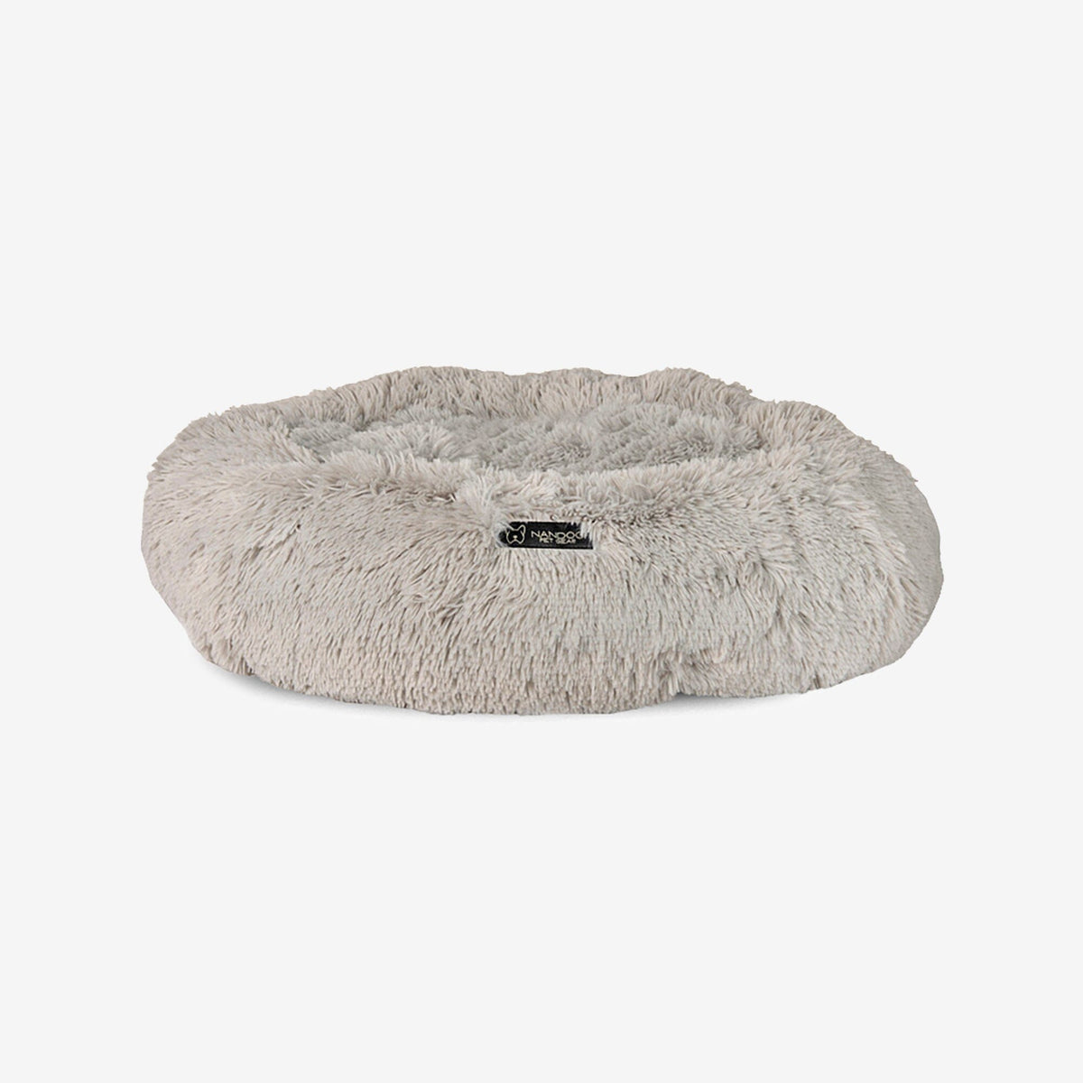 Calming Dog & Cat Shaggy Bed Light Gray image 3