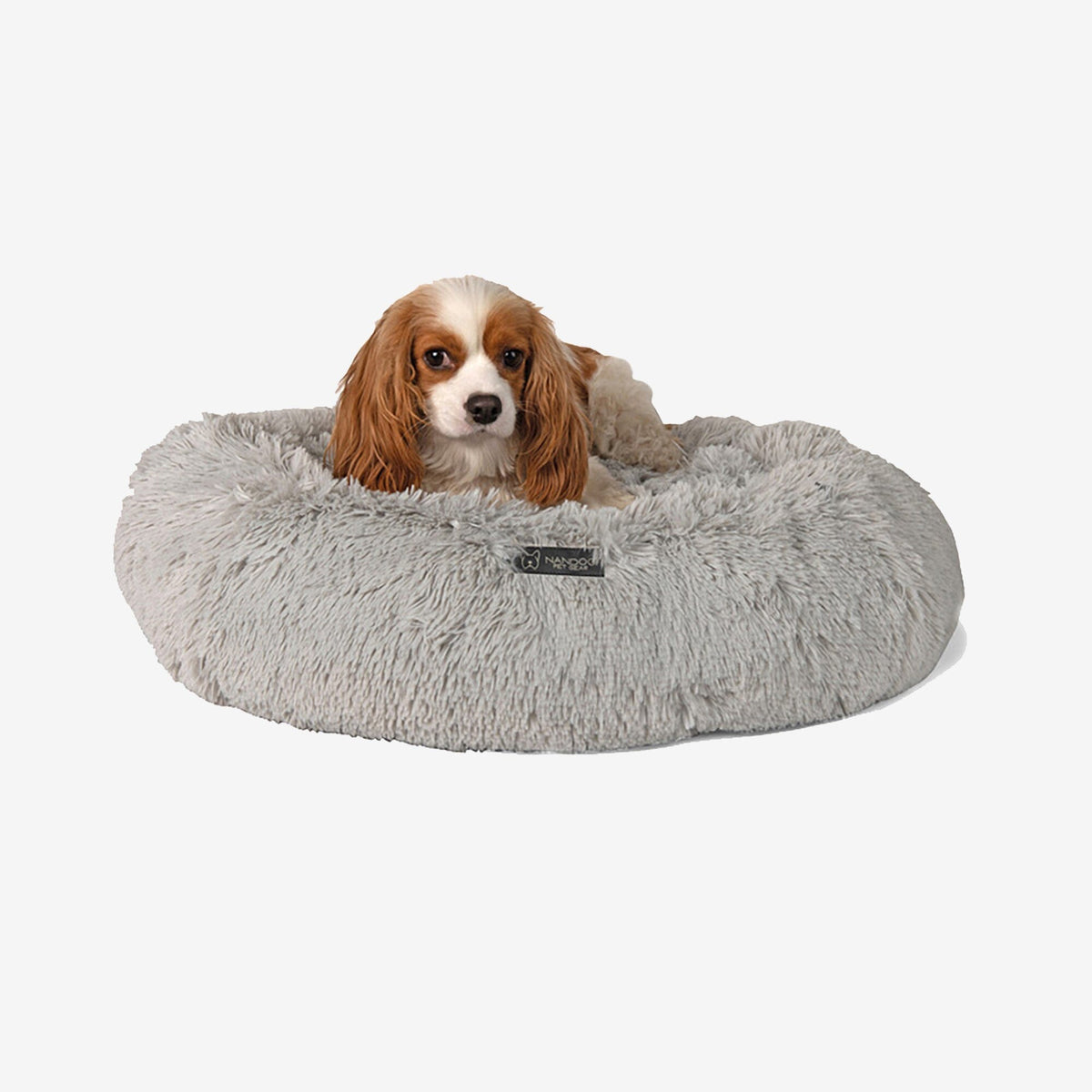 Calming Dog & Cat Shaggy Bed Light Gray product image