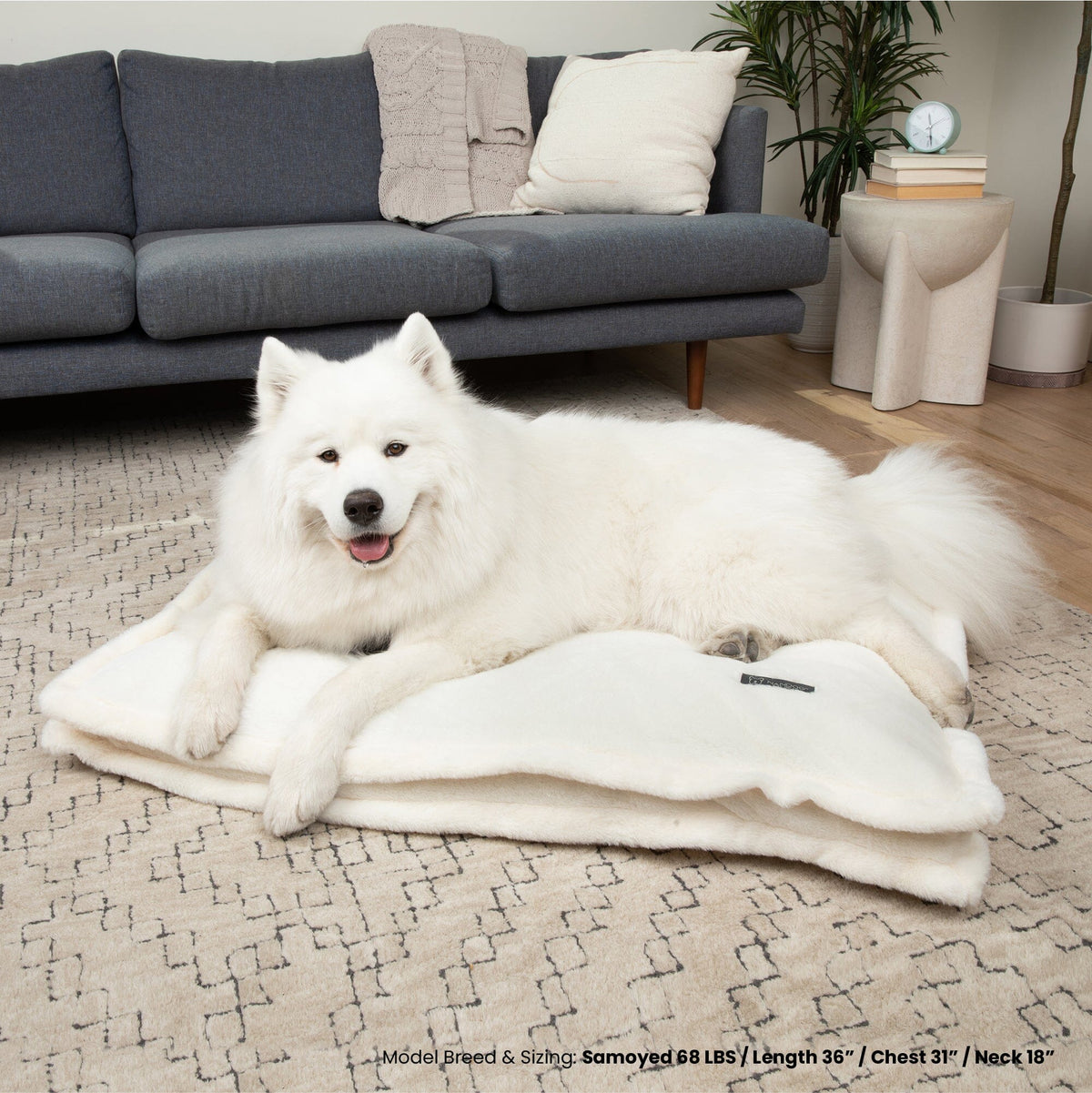 The Super Cloud Large Pillow Bed in Pearl White image 2