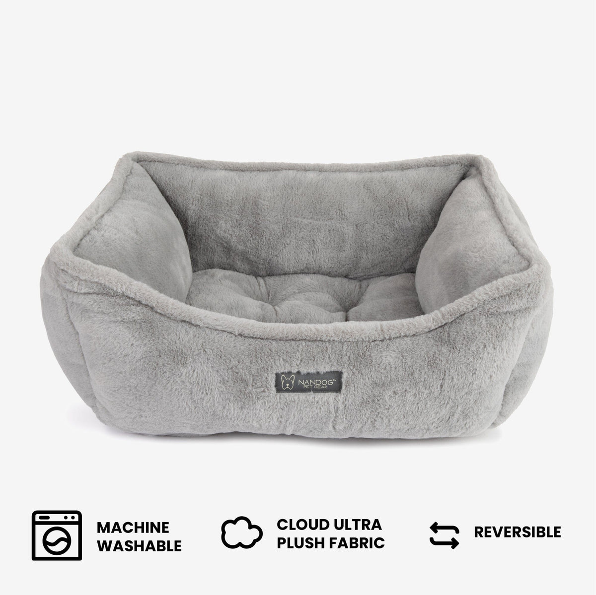 The Super Cloud Bed in Pearl River Grey image 3