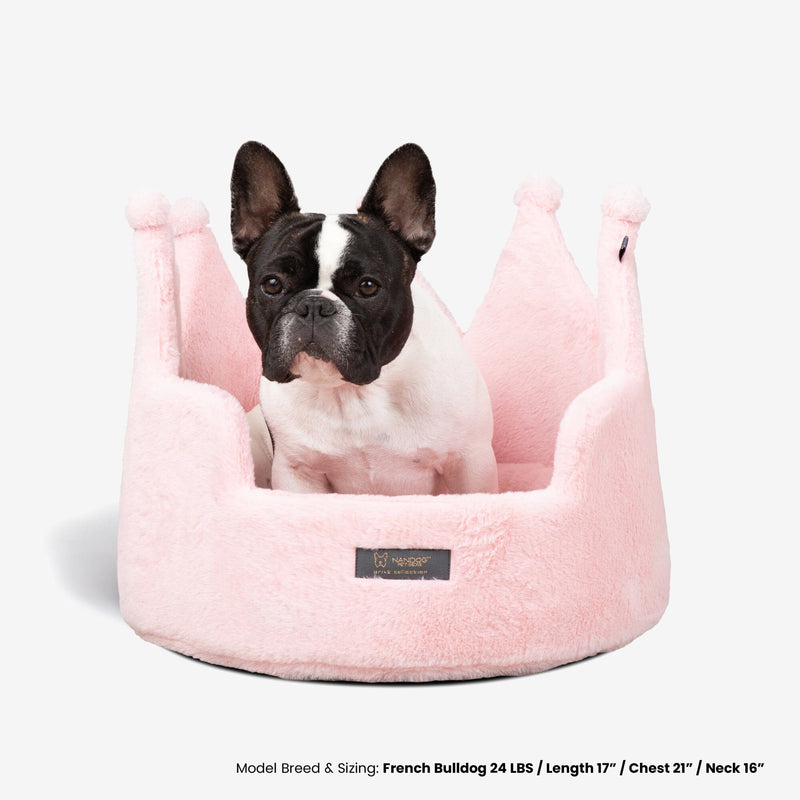 Crown Dog & Cat Fun Bed Cloud Prive Collection - Royal Blush Pink product image