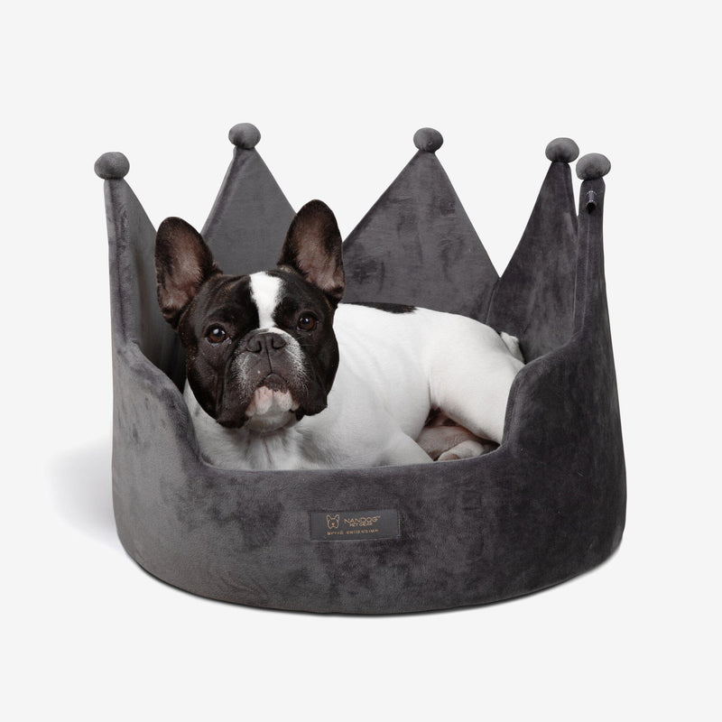 Crown Dog & Cat Fun Bed Cloud Prive Collection - Royal Dark Gray product image