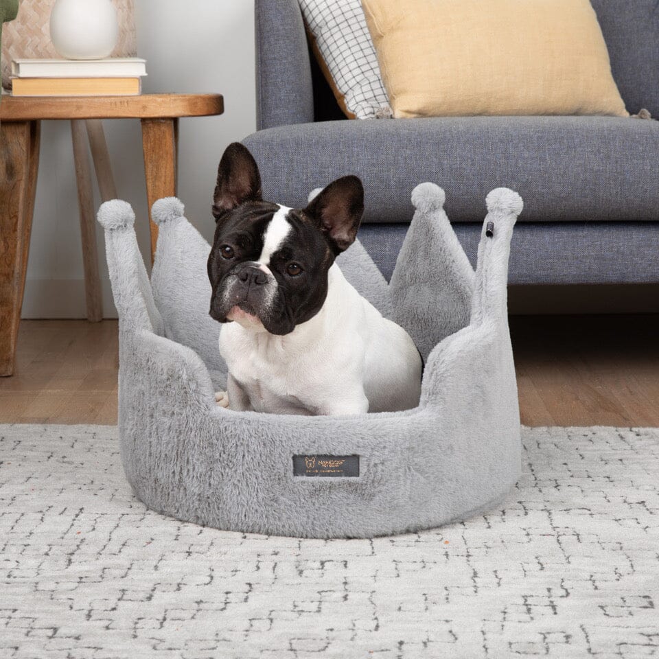 Crown Dog & Cat Fun Bed Cloud Prive Collection - Royal Gray image 4