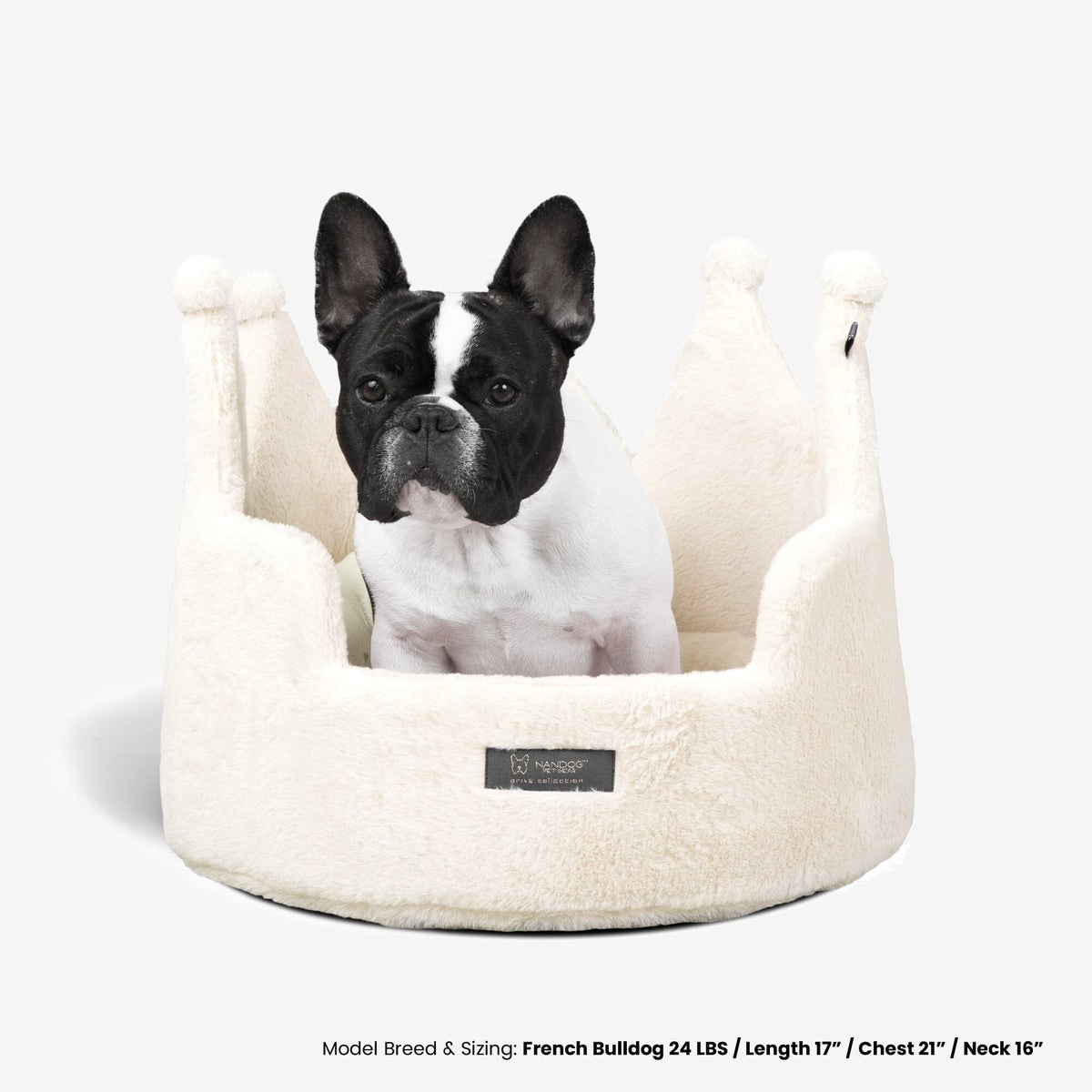 Crown Dog & Cat Fun Bed Cloud Prive Collection - Royal Ivory image 2