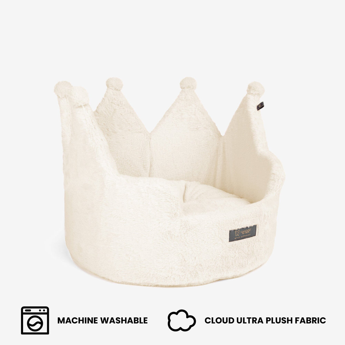 Crown Dog & Cat Fun Bed Cloud Prive Collection - Royal Ivory image 5