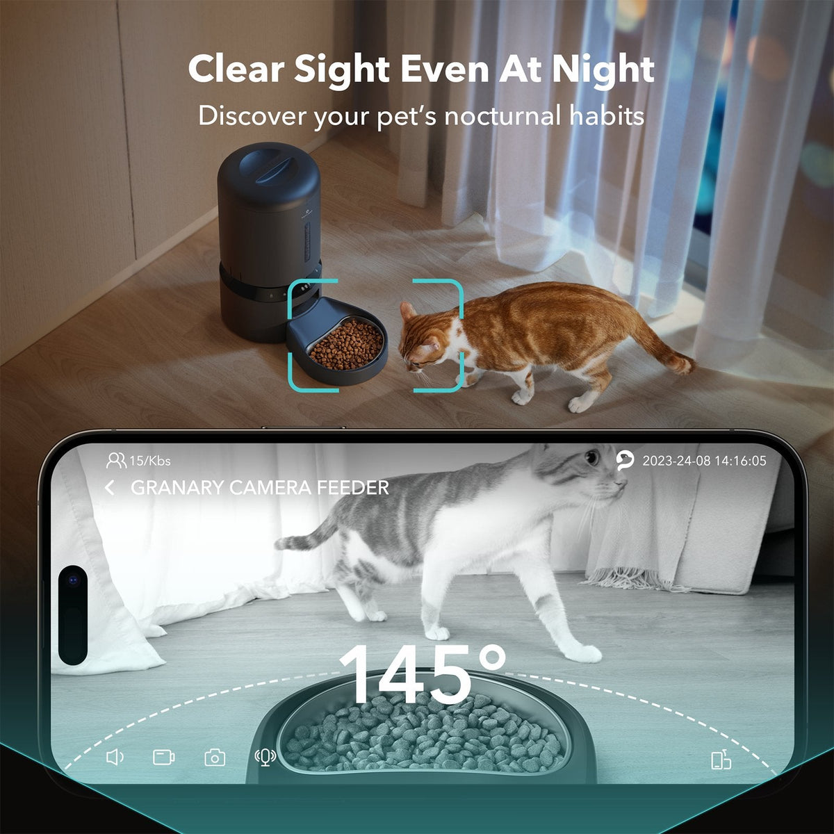 Granary Smart Camera Feeder for pet image 3