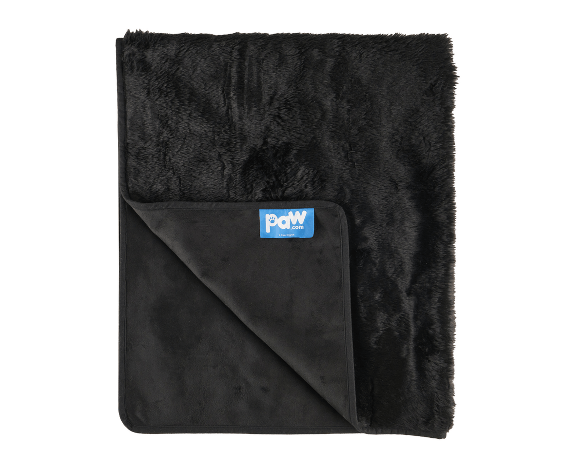 PupProtector™ Summer Short Fur Waterproof Throw Blanket - Midnight Black image 5