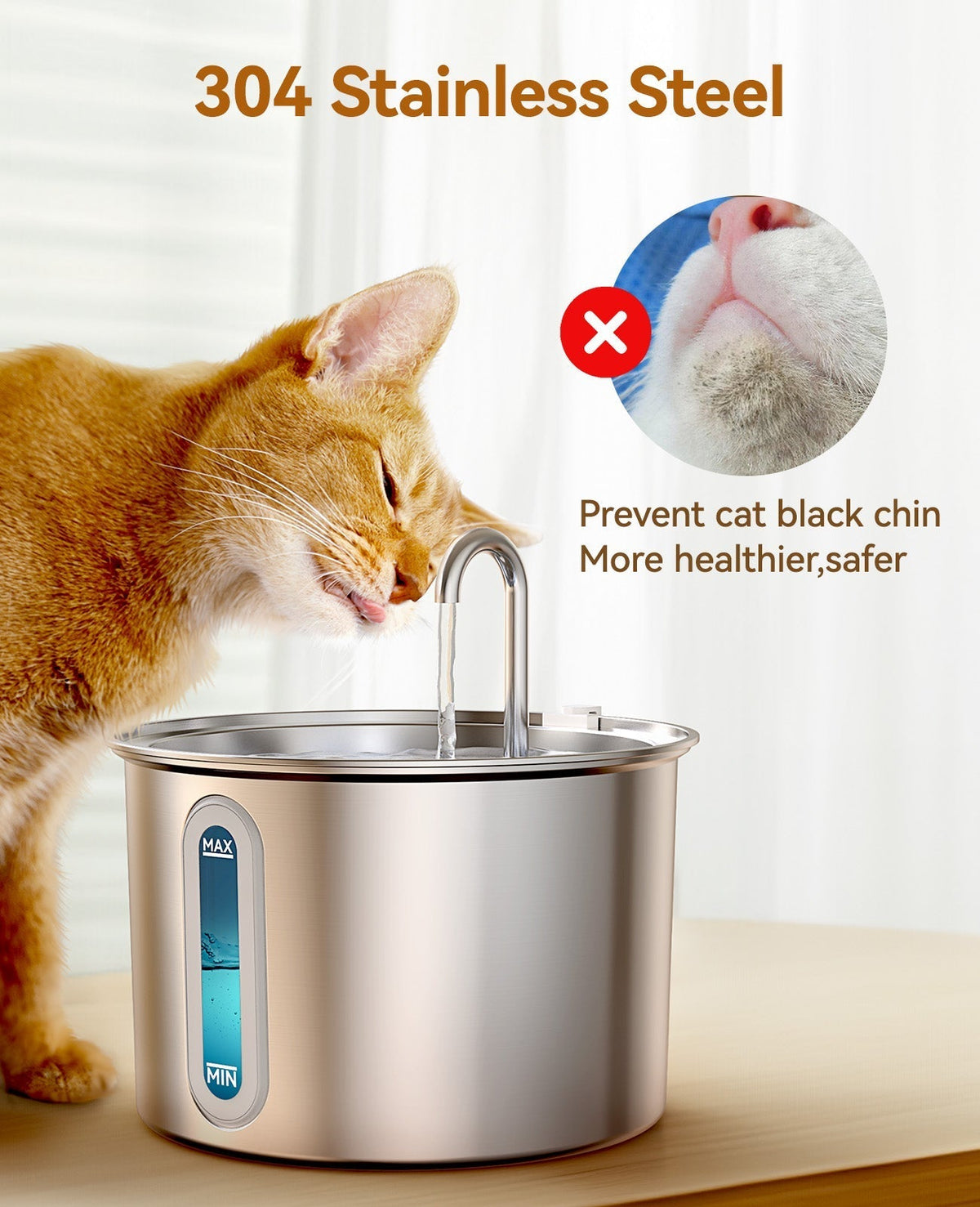 Oneisall 2L Cat Water Fountain with 3PCS Filters image 4