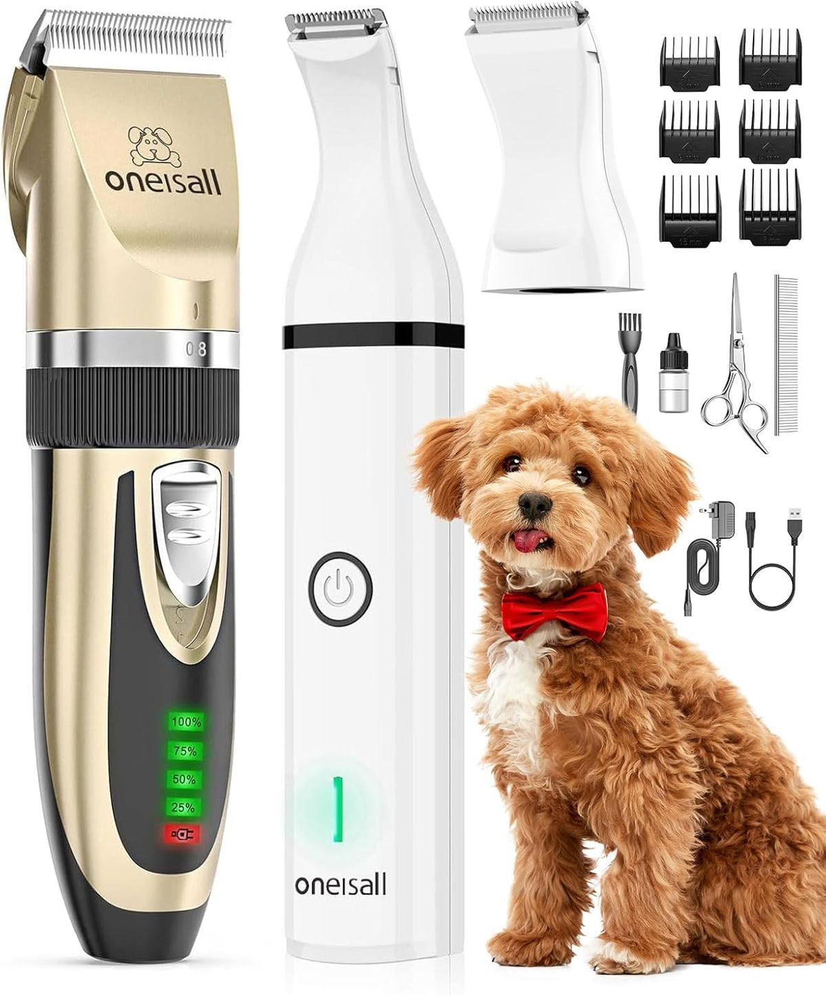 Oneisall X2&N5 3 in 1 Dog Clippers & Dog Paw Trimmer image 2
