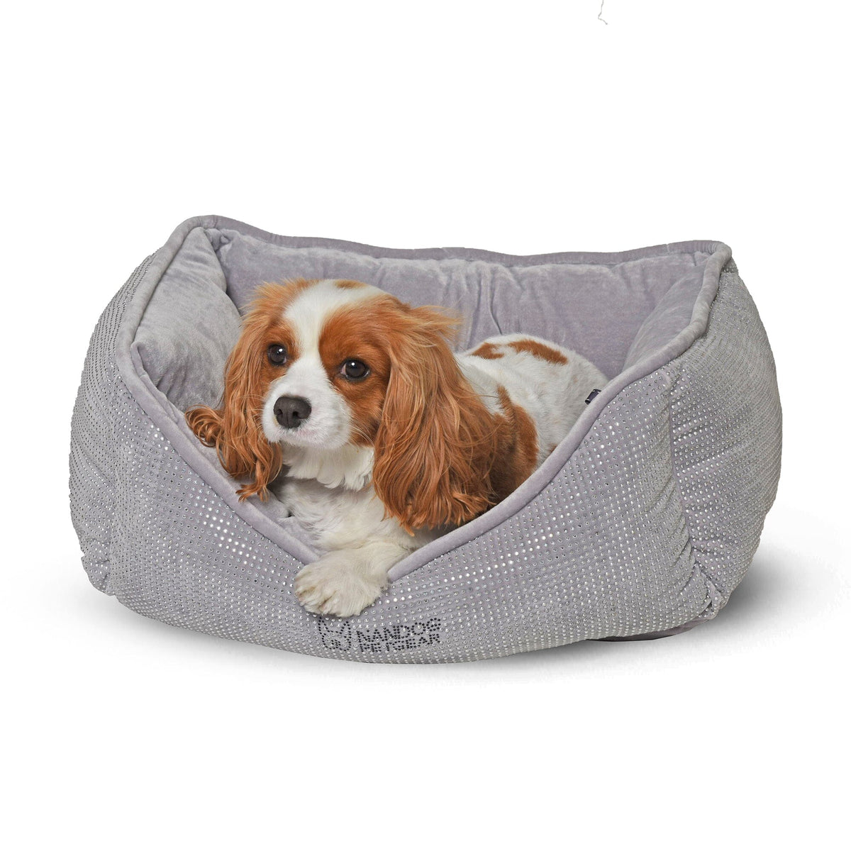 Prive Collection Grey Blinged Micro Plush image 2