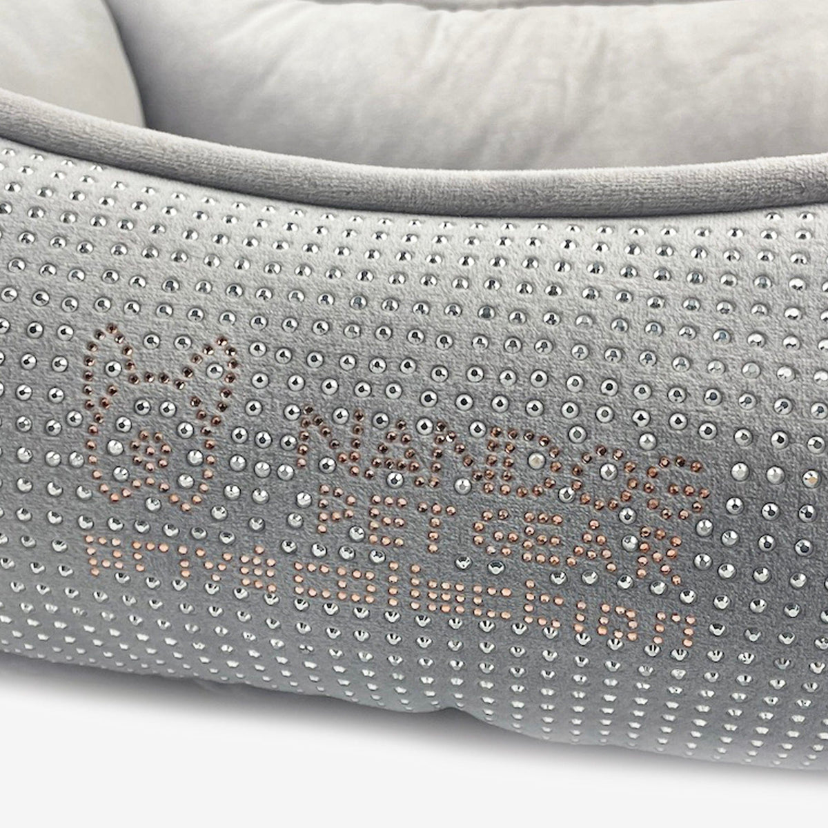 Prive Collection Grey Blinged Micro Plush image 5