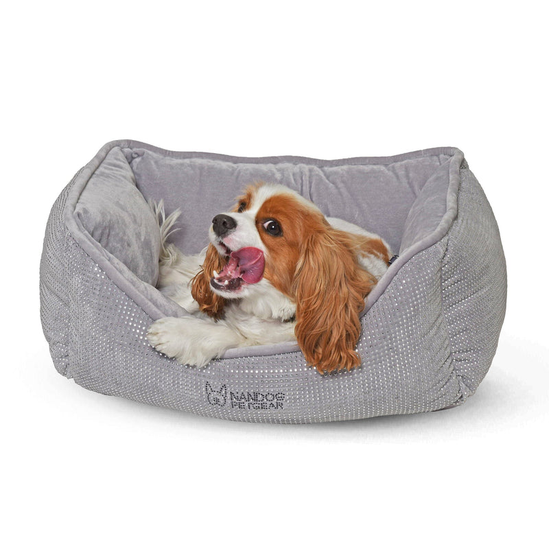 Prive Collection Grey Blinged Micro Plush product image