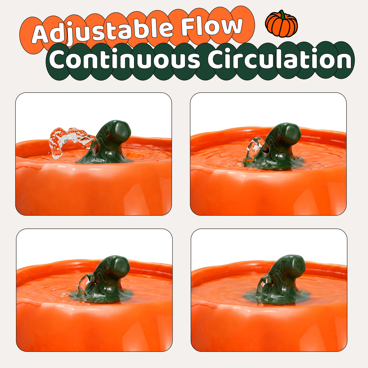 44oz Pumpkin Patch Cat Water Fountain image 5