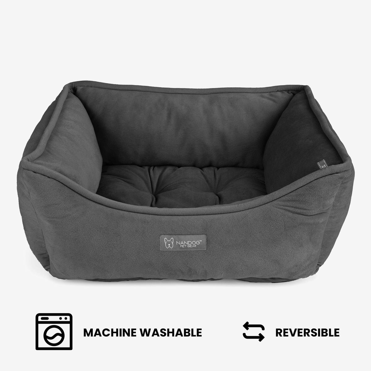 Signature Bed in Charcoal Gray image 5