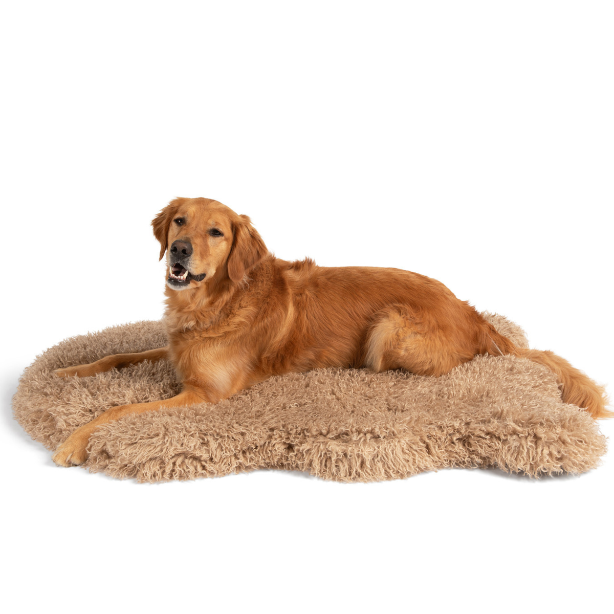 PupRug® Luxe Faux Fur Orthopedic Dog Bed Cover - Plush Sheep Tan (Bed Not Included) image 4
