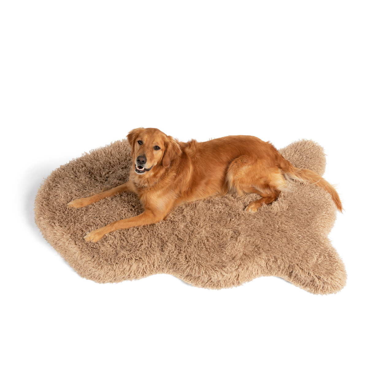 PupRug® Luxe Faux Fur Orthopedic Dog Bed Cover - Plush Sheep Tan (Bed Not Included) image 2