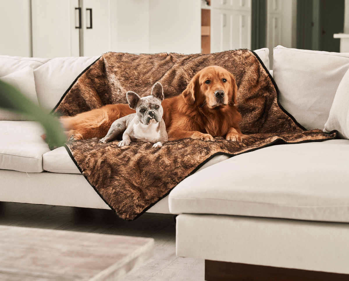 PupProtector™ Summer Short Fur Waterproof Throw Blanket - Sable Tan product image